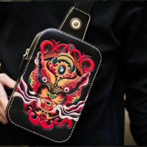 Personalized Handcrafted-Carved Leather Bag